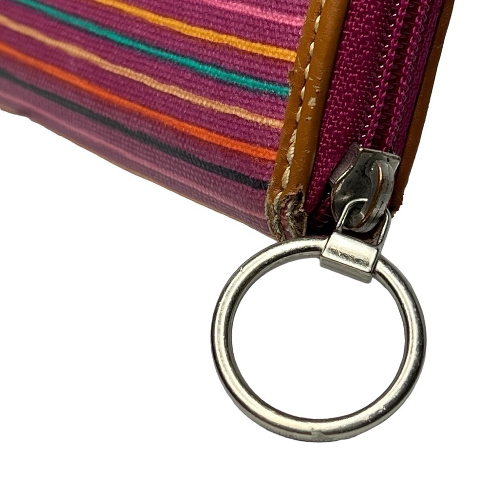 FOSSIL Multi Striped Zip Around Rectangle Clutch … - image 5